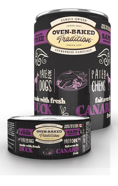 Pâté Sans Grains Oven-Baked Tradition pour Chiens– Canard  12.5 oz - La niche&moi