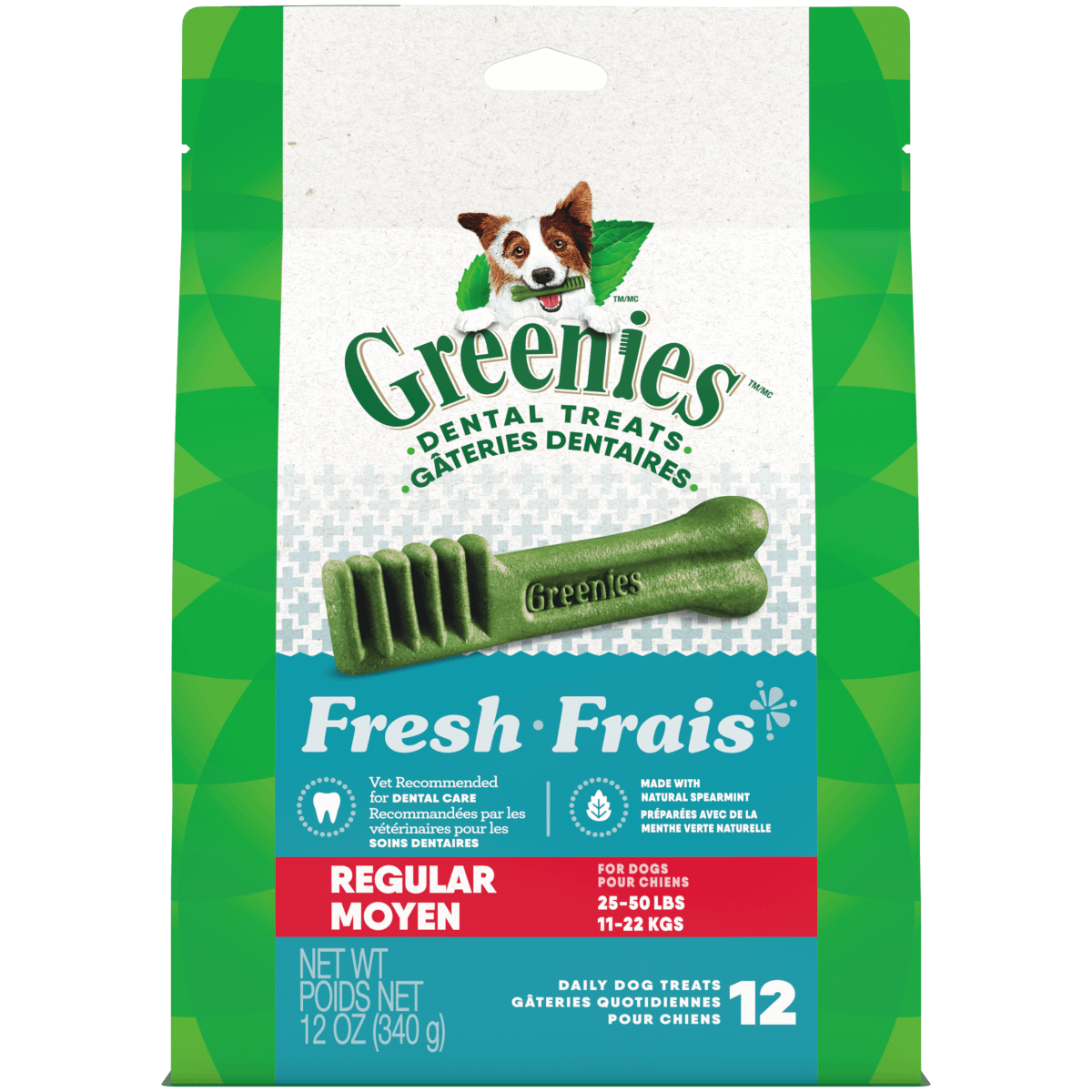 GREENIES MOYEN 340GR (12 unités) - La niche&moi