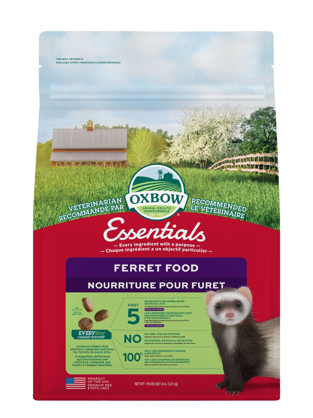 Oxbow Essentials Food - Ferret 4 Lb