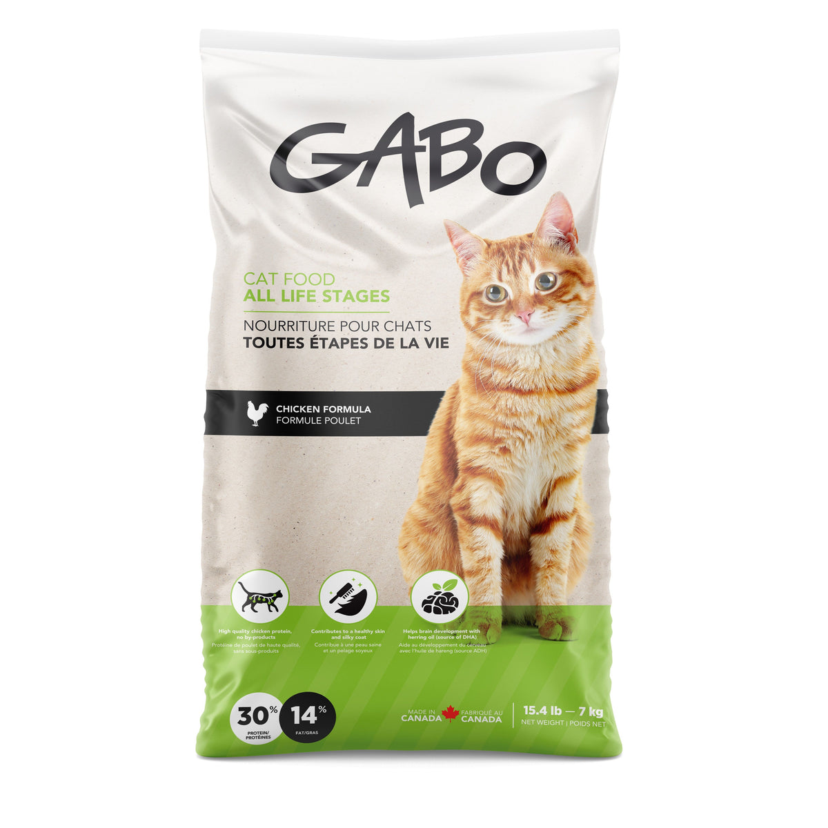 Gabo Nourriture Pour Chat &amp; Chaton, Poulet 15.4lb - La niche&amp;moi