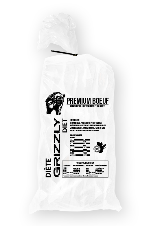 GRIZZLY PREMIUM BOEUF 25Lbs - La niche&moi