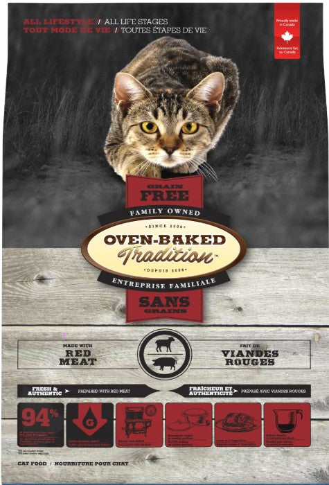 Obt Nourriture Sèche Sans Grains Pour Chat - Viande Rouge 5 Lb
