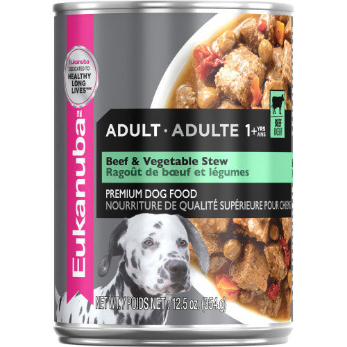 Eukanuba – Pâté pour chien adulte boeuf et légumes – 355 g - La niche&moi