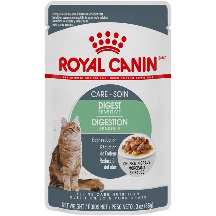 Royal Canin Pochette morceaux en sauce pour chat – digestion sensible 85g