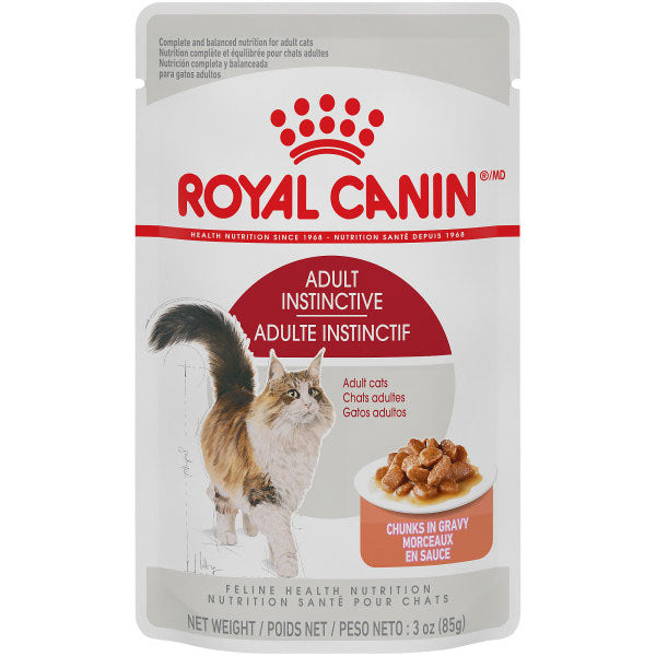 Royal Canin Pochette morceaux en sauce pour chat – adulte instinctif 85g