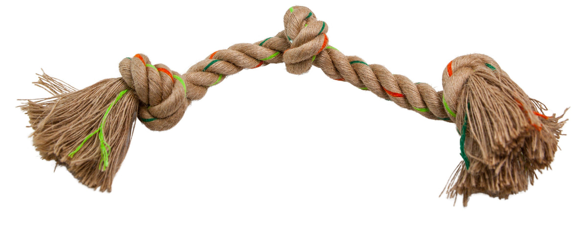 Define Planet Jouet Pour Chien En Corde De Chanvre, Triple Noeud Moyen (15 pouces) - La niche&amp;moi