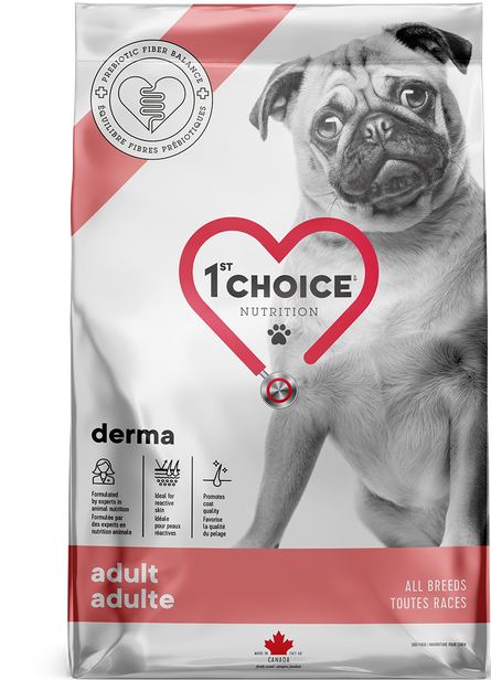1st Choice Nourriture Pour Chien, Toutes Races, Derma - Saumon 2kg - La niche&amp;moi