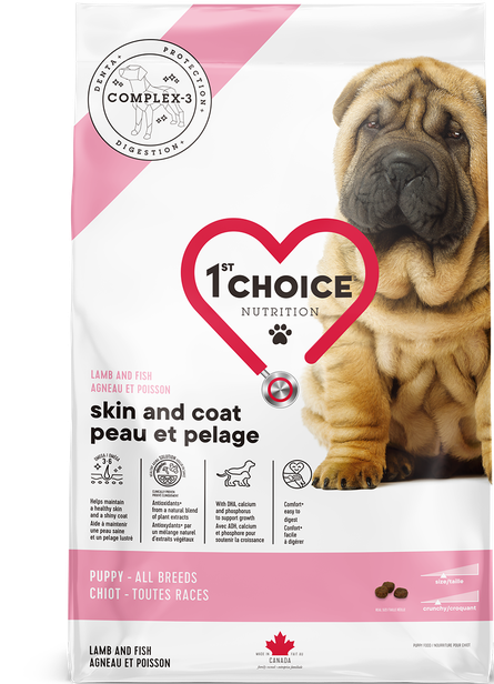 1st Choice Puppy Food, All Breeds, Skin & Coat - Lamb 2kg