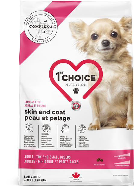 1st Choice Dog Food, Miniature & Small Breeds, Skin & Coat - Lamb 2kg