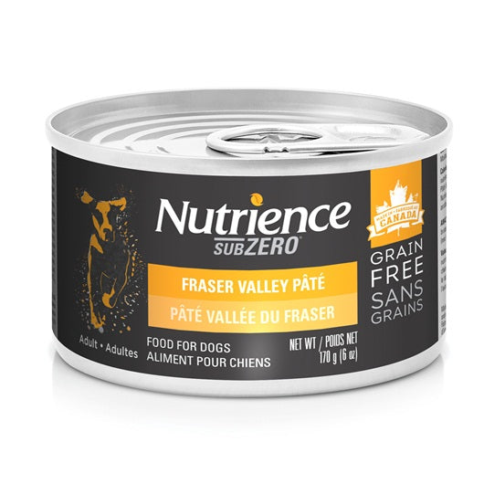Pâté Nutrience SubZero Sans grains pour chiens adultes, Vallée du Fraser, 170 g (6 oz) - La niche&moi