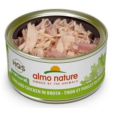 Almo Nature Natural pour Chat, Thon et Poulet en Bouillon 70 g. - La niche&amp;moi