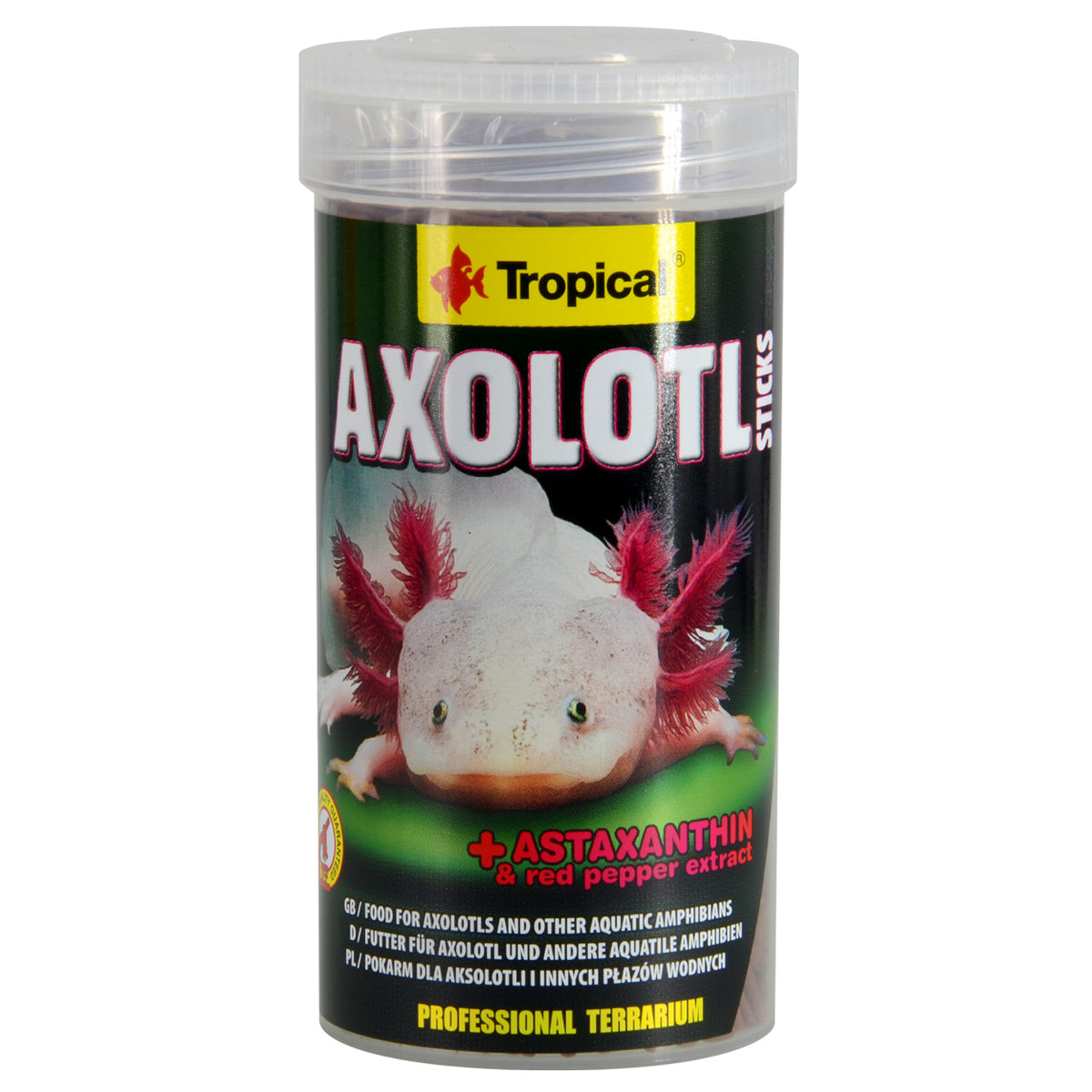 Tropical Axolotl Sticks - 135 g - La niche&amp;moi