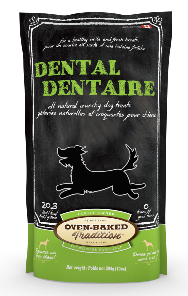 Gâteries Dentaires Naturelles pour Chiens Oven-Baked Tradition  284 g (10 oz) - La niche&moi