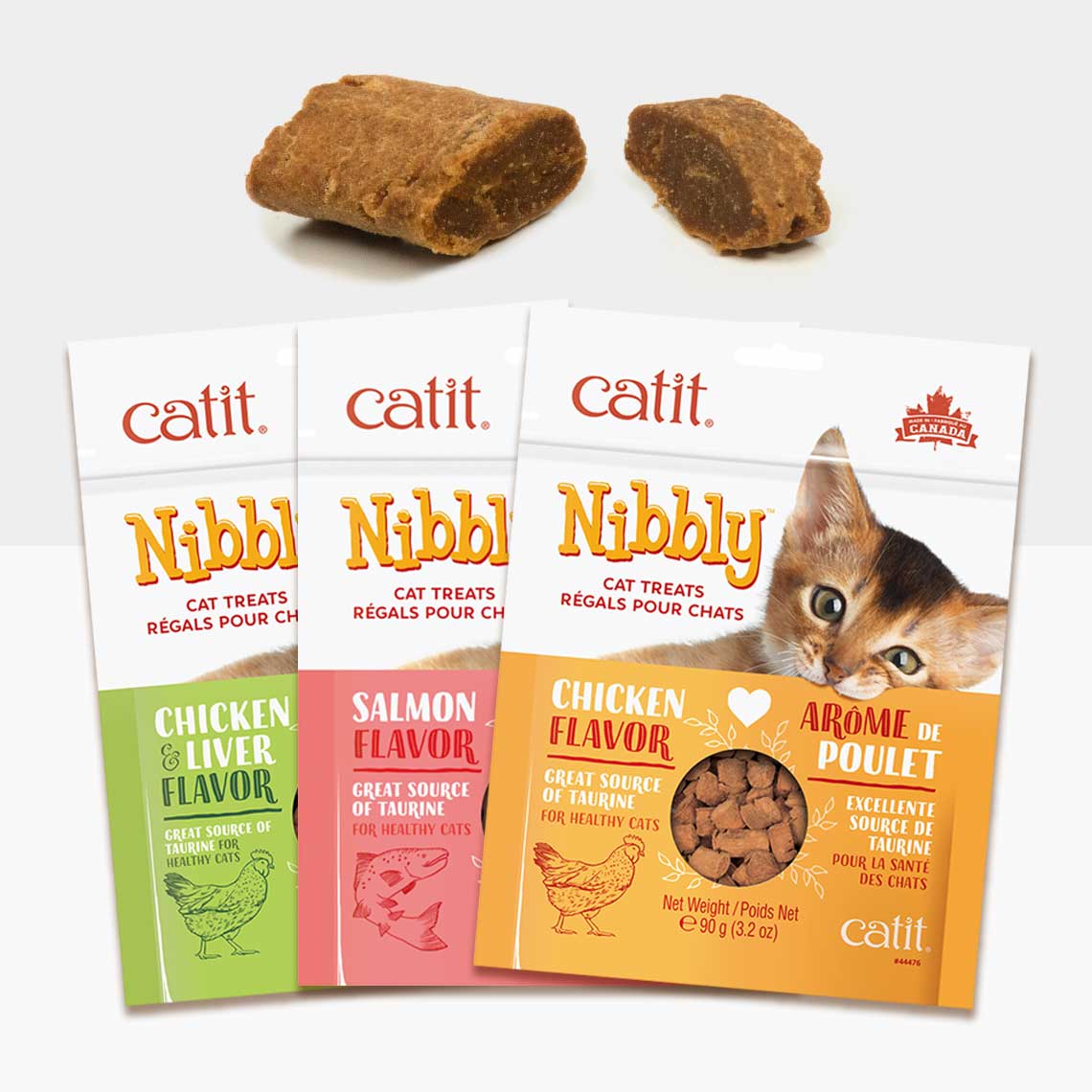 Régals Catit Nibbly pour chats 90 g (3,2 oz) - La niche&amp;moi