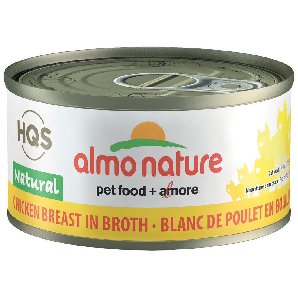 Almo Nature Natural pour Chat, Blanc de Poulet au Bouillon 70 g. - La niche&moi
