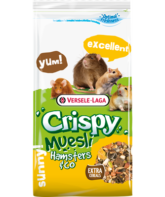 Crispy muesli hamsters, gerbilles, rats &amp; souris 2.75KG - La niche&amp;moi