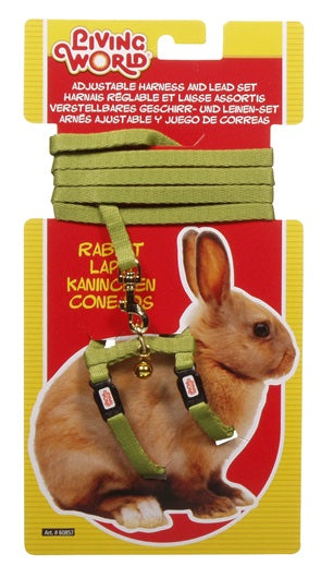 Ensemble laisse et harnais réglable Living World pour lapin adult, laisse de 1,2 m (4 pi) - La niche&amp;moi