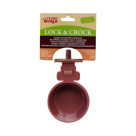 Bol Lock & Crock Living World, prune bourgogne, 177 ml (6 oz liq.) - La niche&moi