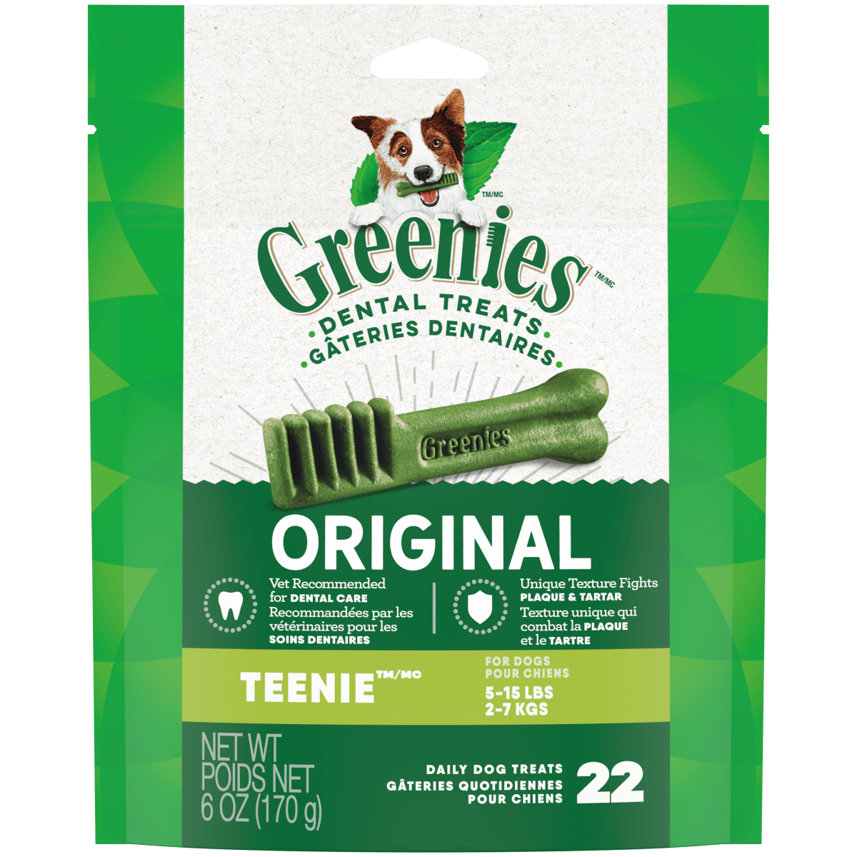 GREENIES™ TEENIE™ Adult Dental Treats Original 6oz (170g)