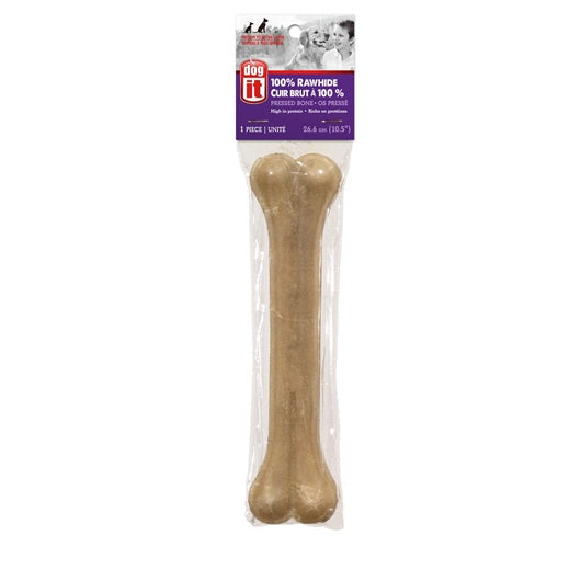 Dogit Pressed Rawhide Knuckle Bone - Super large, 26 cm (10.5 in), 270-280 g (9.5-10 oz)
