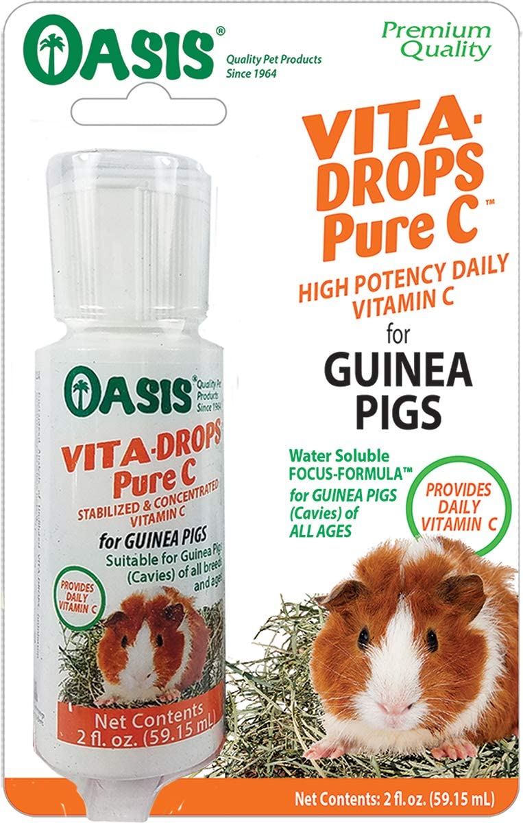Oasis Vita Gouttes pour cochon d'Inde Pure C 2oz - La niche&moi