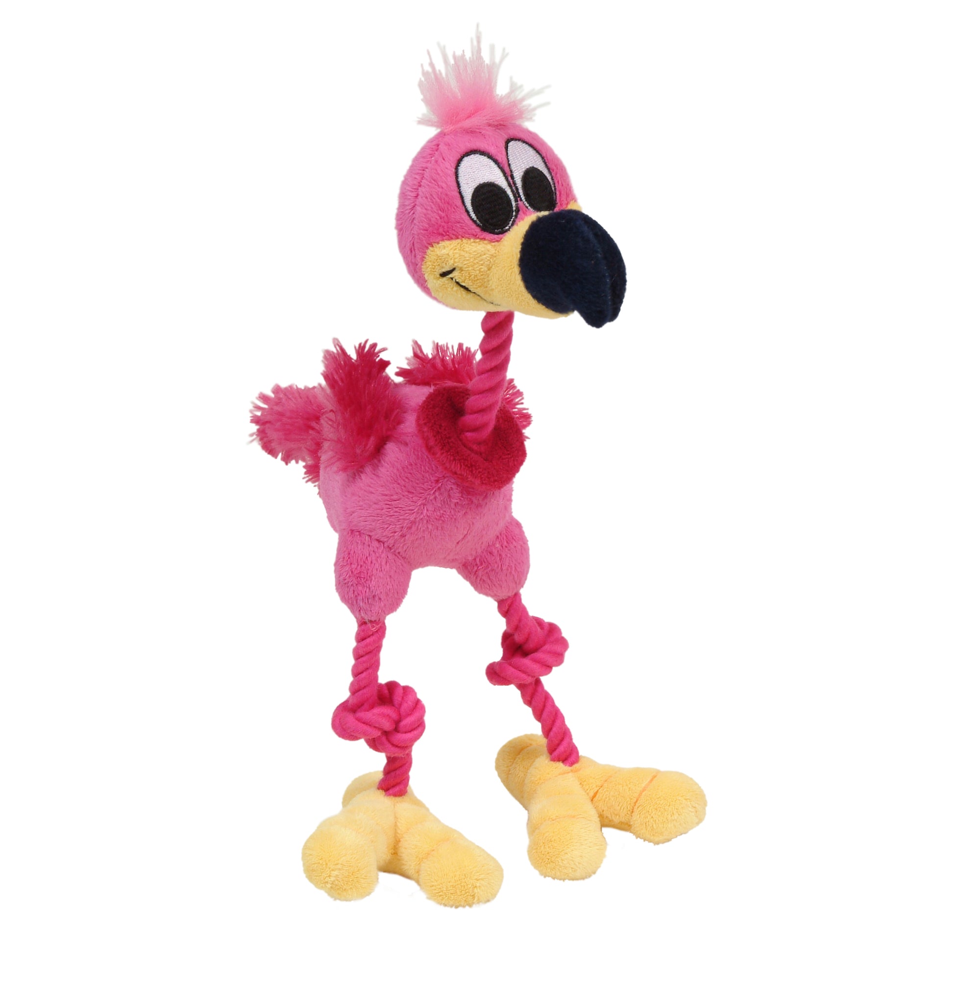 Dogit inPuppy Luvzin Plush Dog Toy with Squeaker, Pink Flamingo