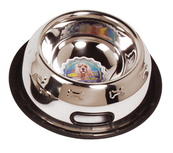 Bol antidérapant Dogit en acier inoxydable, grand, 945 ml (32 oz liq.) - La niche&moi