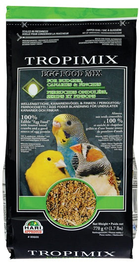 Mélange alimentaire aux œufs Tropimix pour perruches ondulées, serins et pinsons - La niche&amp;moi