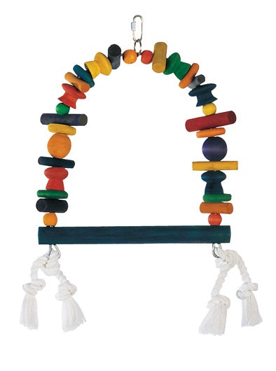 Grande balançoire Junglewood Living World en bois et en corde - La niche&amp;moi