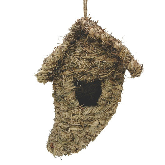Nid Living World pour oiseaux sauvages, cône en foin-de-verger, 21 x 15 x 26 cm (8,3 x 5,9 x 10,2 po) - La niche&amp;moi