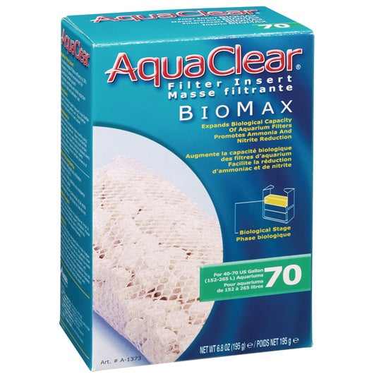 Masse filtrante BioMax pour AquaClear 70/300, 195 g (6,8 oz) - La niche&moi
