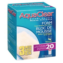 AquaClear 20 Foam Filter Insert - 3 pack