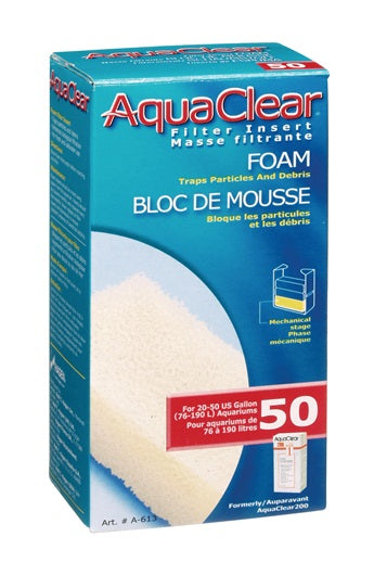 Bloc de mousse filtrante pour AquaClear 50/200, 70 g (2,5 oz)