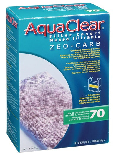 Masse filtrante Zeo-Carb pour filtre AquaClear 70/300, 180 g (6,3 oz)