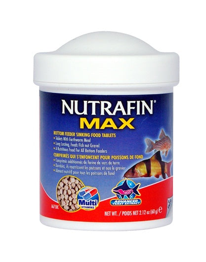 Comprimés qui s’enfoncent Nutrafin Max pour poissons de fond - La niche&amp;moi