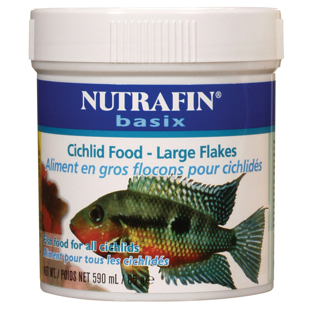 Aliment de base Nutrafin basix en gros flocons pour cichlidés