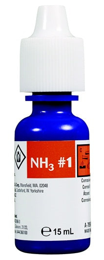 Réactif 1 d'ammoniaque Nutrafin de rechange, pour eau douce et eau de mer, 15 ml (0,5 oz liq.)