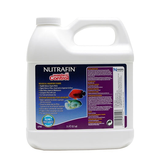 Nettoyant biologique Waste Control Nutrafin pour aquariums - La niche&amp;moi