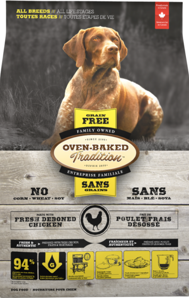 OVEN-BAKED GRAIN-FREE FOOD FOR ALL BREED DOGS OF ALL LIFE STAGES – CHICKEN 2.27KG