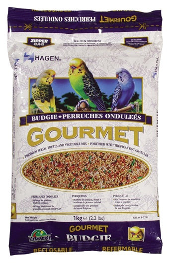 Mélange Gourmet Hagen pour perruches ondulées, 1 kg (2,2 lb) - La niche&amp;moi