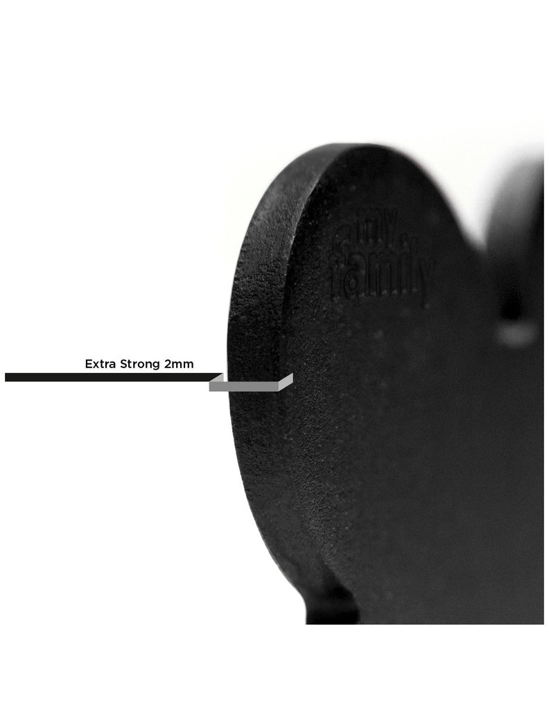 Médaille Os Noir Aluminium XL (inscription sur les 2 côtés) - La niche&amp;moi