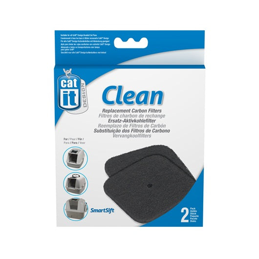 Catit Hooded Cat Pan Replacement Carbon Filters - 2 pack