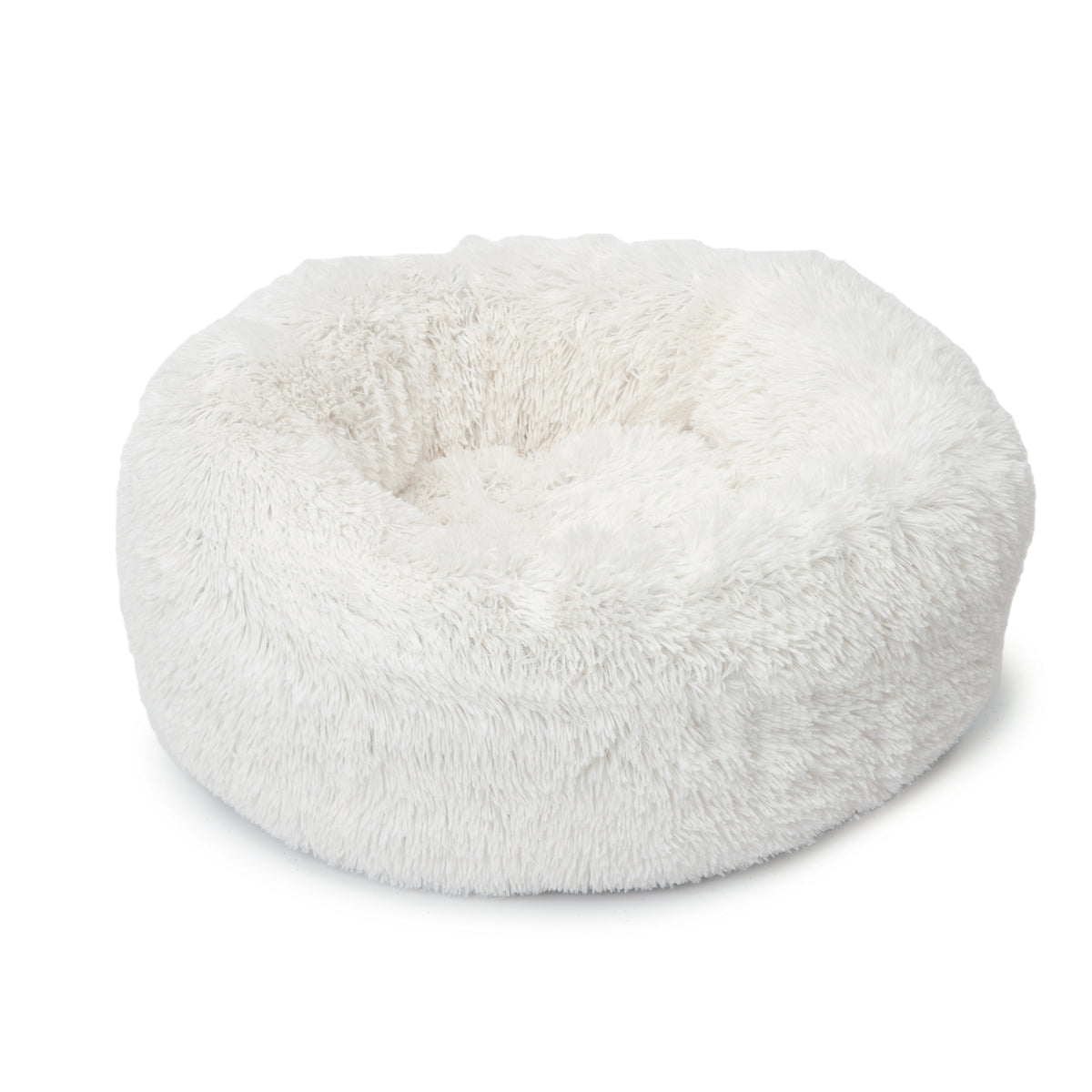 Lit moelleux Catit, blanc, diam. 60 cm (20 po) - La niche&amp;moi