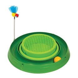 Circuit 3 en 1 avec balle et jardinière d’herbe Catit Play, vert, 36 cm (14 po) - La niche&amp;moi