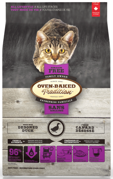 OVEN-BAKED GRAIN-FREE FOOD FOR CATS OF ALL LIFESTYLE AND LIFE STAGES – DUCK