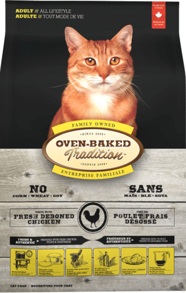 Oven-Baked Tradition NOURRITURE POUR CHAT ADULTE TOUT MODE DE VIE – POULET - La niche&amp;moi