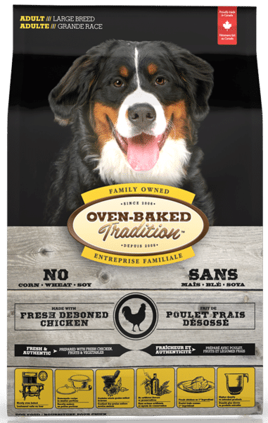 Oven-Baked Tradition NOURRITURE POUR CHIEN ADULTE GRANDE RACE – POULET 11.34KG - La niche&moi