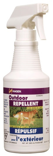 Répulsif Hagen pour l’extérieur, pour chiens, atomiseur de 500 ml (16,9 oz liq.) - La niche&amp;moi