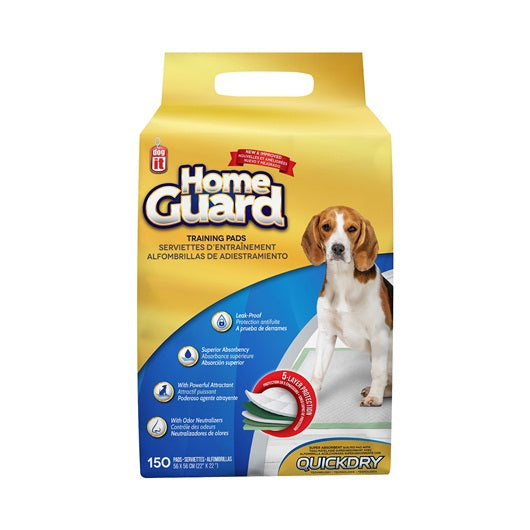 Serviettes d’entraînement Home Guard Dogit pour chiens (22 x 22pouces) - La niche&amp;moi