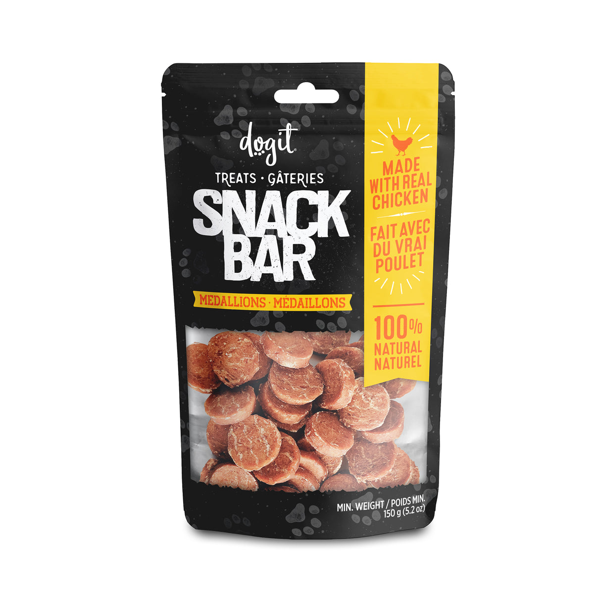 Médaillons de poulet Snack Bar Dogit, 150 g (5,2 oz) - La niche&amp;moi